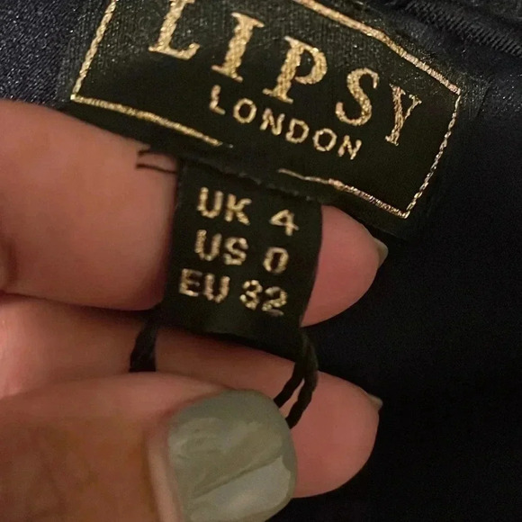 Lipsy navy sequin bodycon dress 12.flute hen lace evening - Picture 15 of 16